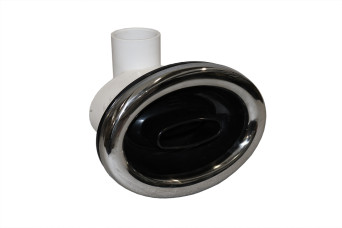 category Passion | 9 5/8" Mega Swim Jet, Adjustable Directional, Fixed in Body, Smooth, Chrome-Black 152200-31
